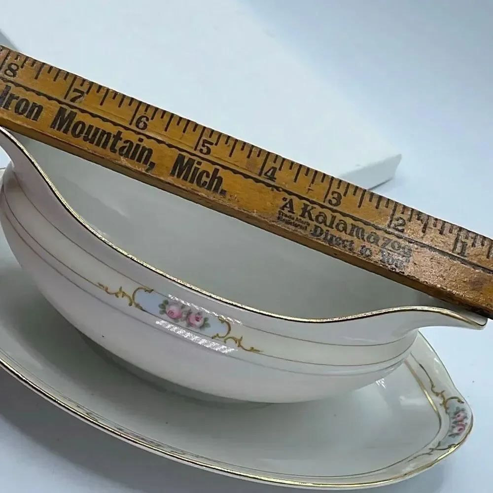 Vintage Noritake “The Celtic” porcelain gravy boat.